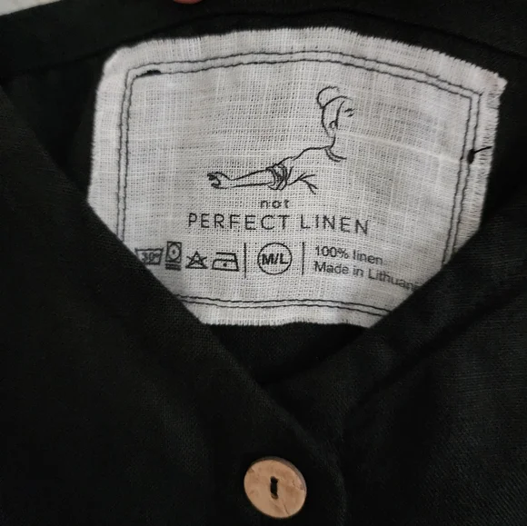 Not Perfect Linen Langley Midi dress (Sz M/L) - Picture 2 of 3